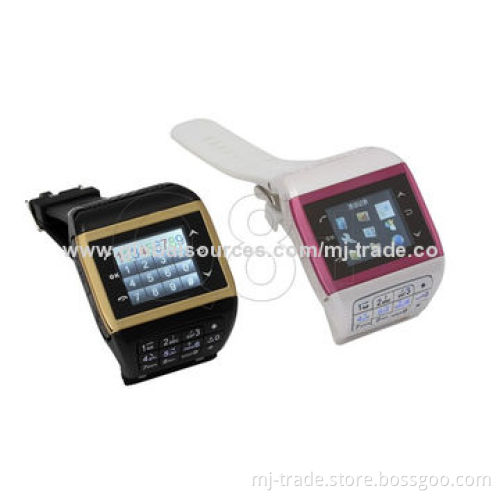 Q8 Watch Phone, CE-mark/Dual SIM/Quad-band/Touch Screen/MP3/MP4/Bluetooth/FM Radio/MSN